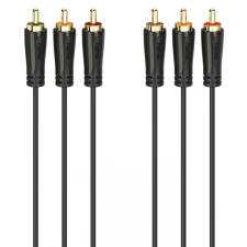 Hama RCA Összekötő Fekete 1.5m 205150 kábel és adapter