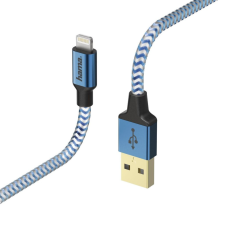 Hama Reflective Lightning adatkábel 1,5m kék (178300) kábel és adapter