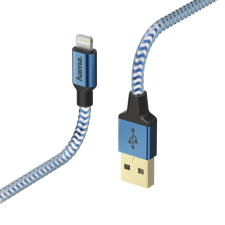 Hama Reflective Lightning adatkábel 1,5m kék (178300) (hama178300) - Adatkábel kábel és adapter