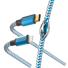 Hama Reflective USB-C - Lightning töltőkábel 1.5m kék (201561) (hama201561) kábel és adapter