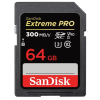 Hama SanDisk Extreme PRO SDXC™ memóriakártya 64GB ( 300MB/s olvasási / 260MB/s írási sebesség) UHS-II, Class 10, U3, V90 - 121505