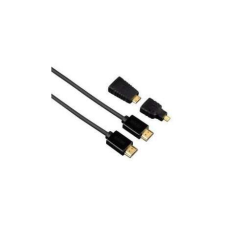 Hama Tl high speed hdmi kábel ethernettel + micro/mini adapter, 1,5m 122227 kábel és adapter