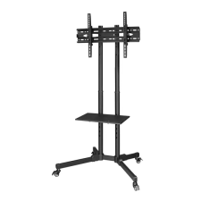 Hama Trolley 190,5 cm (75") Fekete tv állvány és fali konzol
