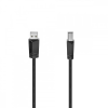 Hama USB 2.0 A - USB B Kábel Hama 00200602 1,5 m Fekete