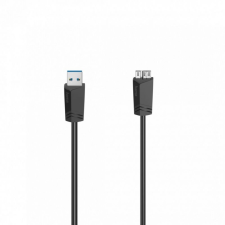 Hama USB 3.0 FIC Cable A-microB 1, 5m Black (00200627) kábel és adapter