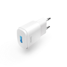 Hama USB-A 6W univerzális hálózati töltő fehér (201645) (hama201645) mobiltelefon kellék
