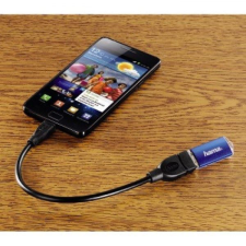 Hama USB A aljzat --> micro USB B dugó (78426) kábel és adapter