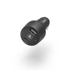 Hama USB-C Power Delivery Qualcomm + USB-A 30W Car Charger Black mobiltelefon kellék