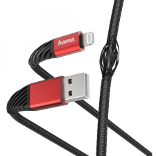 Hama USB Lightning Töltő/adat Fekete-Piros 1.5m 201538 kábel és adapter