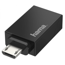 Hama USB Micro USB Átalakító Fekete 3cm 200307 kábel és adapter