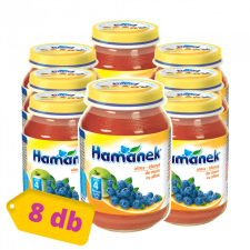 Hamánek bébidesszert alma-áfonya, 4 hó+ (8x190 g) bébiétel