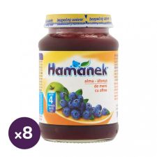 Hamánek bébidesszert alma-áfonya, 4 hó+ (8x190 g) bébiétel