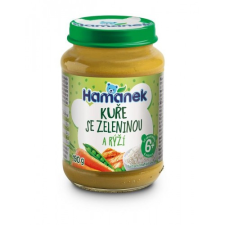 Hamánek csirke zöldségekkel, rizzsel 190 g bébiétel