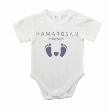 Hamarosan érkezem újszülött baba body, babaváró ajándék kombidressz, body