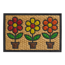 hamat Lábtörlő, kókusz+gumi, strapabíró &quot;Boucara-Flower&quot; 40x60cm lakástextília