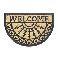 hamat Lábtörlő, kókusz+gumi, strapabíró "Boucara-Welcome" 40x60cm félkör lakástextília