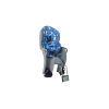 HAMAX Kiss Safety PAckage gyerekülés hátra (adapterrel nyeregváz-csőre) és bukósisak (48-52 cm), szürke-kék