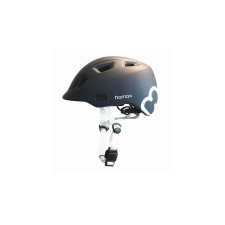HAMAX Thundercap gyerek bukósisak, M-es (52-56 cm), grafit, fehér logóval kerékpáros sisak