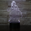  Hamupipőke  3D led lámpa