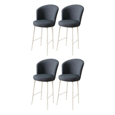 Hanah Home Alte Anthracite and White bárszék szett, 4 db, antracit, 4 db bútor