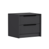  Hanah Home Antracit Kale Luxe Soft Éjjeliszekrény - 4799