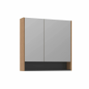  Hanah Home Bathroom Cabinet With Mirror Walnut Ricato 80 - 836