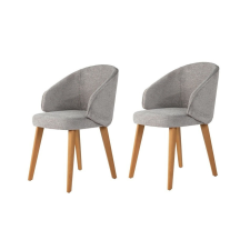 Hanah Home Bentley Grey és Dark Oak étkezőszék szett, 2 db, szürke bútor