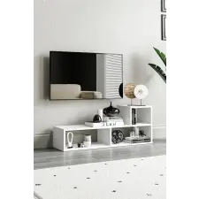  Hanah Home Bucak TV állvány, fehér bútor