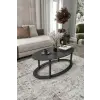  Hanah Home Coffee Table Black Hole Ellipse - Black