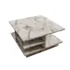  Hanah Home Coffee Table Ephesus Marble Skull - Ephesus Marble
