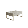  Hanah Home Coffee Table Travertine Gold Luxe - Travertine, Gold