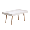  Hanah Home Coffee Table White Cross