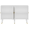  Hanah Home Console White Gold Ahart - White, Gold