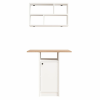  Hanah Home Dining Table &amp; Wall Shelf Set (2 Pieces) White Oak Nord - ND17-SW