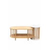  Hanah Home Dohányzóasztal szett Sapphire Oak White Peka111-125