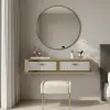  Hanah Home Dresser Sapphire Oak White Gold Tuna 120 - Sapphire Oak, White, Gold