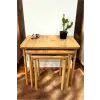 Hanah Home egymásba rakható asztal (3 darabos) fenyő Peka0015-S - fenyő
