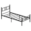  Hanah Home Egyszemélyes Ágykeret Fekete Akın - Fekete 100x200