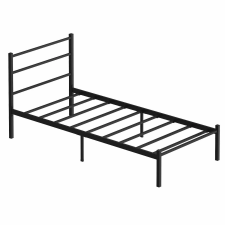  Hanah Home Egyszemélyes ágykeret Fekete Basic - Fekete 90x190 lakástextília
