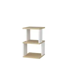  Hanah Home Éjjeliszekrény Oak White Carter - Tölgy, Fehér bútor