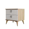  Hanah Home Éjjeliszekrény tölgy/fehér Versa-Ce 3636