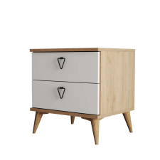  Hanah Home Éjjeliszekrény tölgy/fehér Versa-Ce 3636 bútor