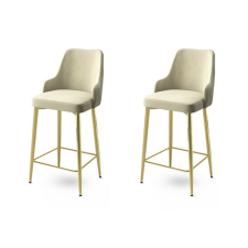 Hanah Home Enox Cream and Gold bárszék szett, 2 db, krém, 2 db bútor