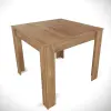  Hanah Home Étkezőasztal Oak Single 90 - Kaukázusi tölgy, Tölgy
