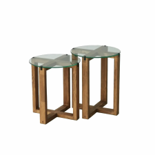  Hanah Home Fészekasztal (2 darabos) Walnut Amalfi - dió bútor