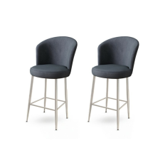 Hanah Home Fora Anthracite bárszék szett, 2 db, antracit, 2 db bútor