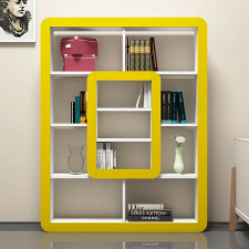  Hanah Home Könyvespolc White Yellow Orkide - Fehér, Sárga bútor