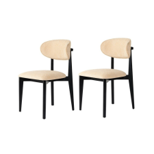 Hanah Home Lionte Beige and Black étkezőszék szett, 2 db, bézs bútor