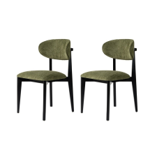 Hanah Home Lionte Green and Dark Oak étkezőszék szett, 2 db, zöld bútor
