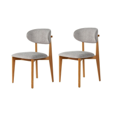 Hanah Home Lionte Grey és Dark Oak étkezőszék szett, 2 db, szürke bútor